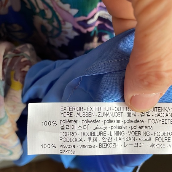 Zara maxi multicolor paisley dress, size L, new - Picture 11 of 12